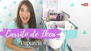 Mi 🌟 CARRITO Raskog de IKEA. ✏️Material de PAPELERÍA y de oficina / Nisabelt