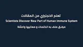 Scientists Discover New Part of Human Immune System | تعلم إنجليزي من مقالة حقيقية &ndash; كلمات B2