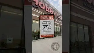 75% Off Fall Decor @ Hobby Lobby #clearancesale #hobbylobby #vlogvideo