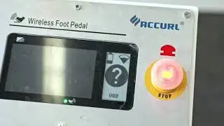 ACCURL press brake with LAZERSAFE Wireless Foot Pedal