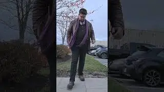 Just another breezy fall fit check... #fitcheck #purplescarf #leatherblazer #plaidtie 🍁🧣😎