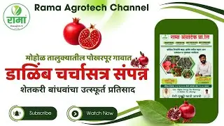 🍎 मोहोळ तालुक्यातील पोखरपूर गावातडाळिंब पिकावरील यशस्वी चर्चासत्र संपन्न! 🌱🤝 #ramaagrotech