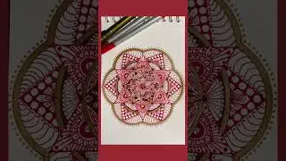#colourfulmandalaart #red #relaxing #loveit #myart #mandala #mandalaart #zenmandala #zenart