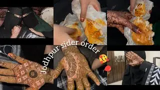 Sider order complete In jodhpur Cross Road #travel #vlog #mehndi 