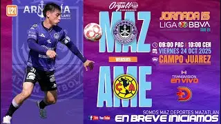 Mazatl&aacute;n FC 🆚 Am&eacute;rica | 📅 Jornada 15 | 🏆 Liga BBVA MX | #Sub21