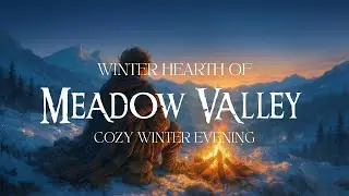 Relaxing Medieval Fantasy Music | Winter Campfire of Meadow Valley