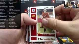 7/17/2022 21/22 Panini Chronicles Soccer Hobby 3 Box Random Teams #12