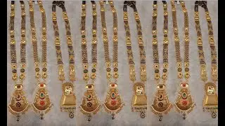 2022 GRT Gold Mangalsutra Designs/black Beads Gold Mangalsutra/New Designs 22k Gold Long Mangalsutra