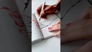 Abstract Ink Art #art #abstractart #drawing #doodle #inkpen #fineart #lineart #inkart