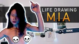 Gladdy Drawing Club Online - 1 hour of educational life drawing session feat. Mia ✨