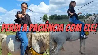 Passeio virou desafio: o cavalo não colaborou🥲