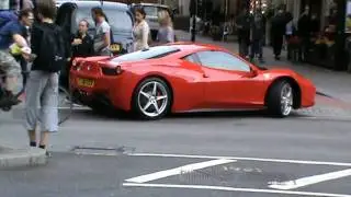 Super Ferrari 458 Italia red 3 live! video