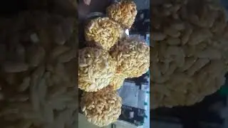 SDeep is live _ mudi ka laddu #mix jaggery with mudi ball  #villageladu #puffed riceball   #food 