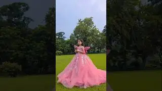 Butterfly gown designing/ princess gown cutting & stitching/party wear gown @rubydressdesigns4541