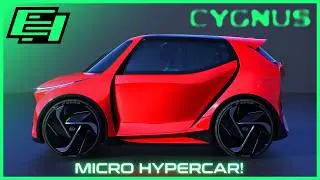 3-Seater MICRO HYPERCAR! | EH&reg; CYGNUS by emrEHusmen&reg; | Future Electric City Car | Concept Design