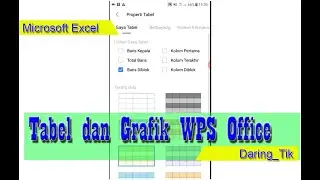 BELAJAR WPS OFFICE #2  : Tabel dan Grafik pada WPS OFFICE