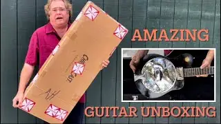 Unboxing Of This Amazing Sounding Handmade Electric Resonator Guitar Played By Steve Arvey