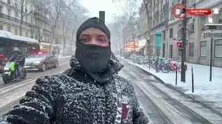 Así se ve París cuando nieva ❄️ | Recorrido real sin cortes