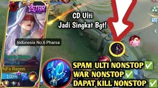 PHARSA PAKE FLEETING TIME? TERNYATA ENAK BANGET! SPAM ULTI TERUS NONSTOP! BUILD PHARSA TERBARU -MLBB