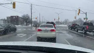 London ON in 4K: Weekend Winter Drive.