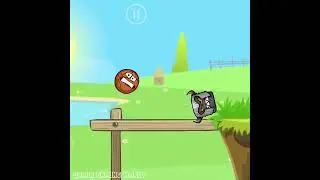 Red Ball 4 Helmet Square push Basketball in Valley Level 14