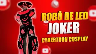 Robô de led Tequileiro Joker para Festas e baladas Cybertron Cosplay