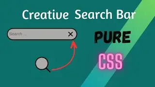 Creative Search Bar Animation Using HTML and CSS || CSS Animation Effect