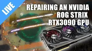 Repairing a damaged Nvidia ROG Strix GeForce RTX 3090 GPU