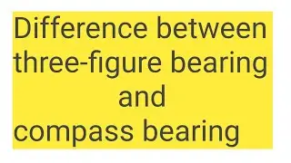 What is the difference between compass bearing and three-figure bearing