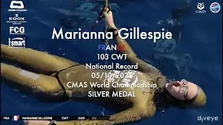 Marianna Gillespie, SILVER medal CWT, CMAS World Championship 2021