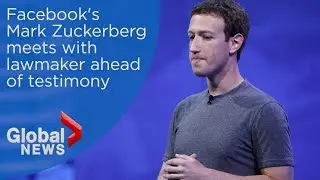 Mark Zuckerberg meets with U.S. lawmaker ahead of Congressional testimony