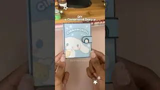 DIY Cinnamoroll Diary! 📔💗🧁 #cardboardcraft #papercraft #cinnamoroll #sanrio #kawaiicraft #diyidea