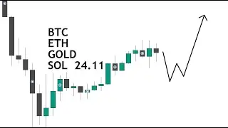 🔴Утренний разбор рынка. BITCOIN, ETH, GOLD и SOL (24.11)