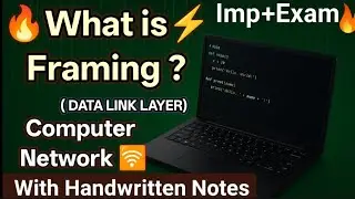 What is Framing in Data Link Layer? | Framing Explained in Hindi | BCA / BTech Computer Networks