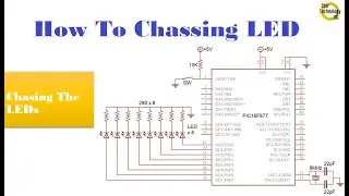 Microcontroller PIC16F877 Video 10 How To Chasing LED Using Mikro C for PIC