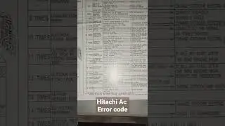 Hitachi Inverter AC error code #acrepair #viral #short