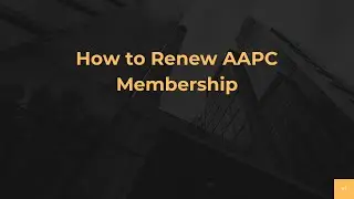 Как продлить членство в AAPC