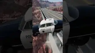 POLICE RETRO CAR Realistic Crash | BeamNG.drive game №313 #beamng #car #crash #games #gaming #game