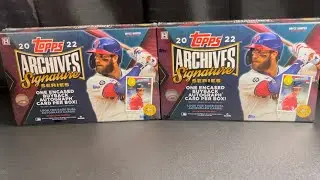 NEW RELEASE! 2022 TOPPS ARCHIVES SIGNATURE SERIES! WORTH THE PRICE?