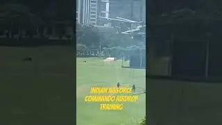 COMMANDO Airdrop training, Captured from Balcony. #nsgcommando #nsg #indianairforce #indianarmy