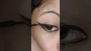 double wing eyeliner tutorial #doublewingeyeliner#wingedeyeliner #eyeliner #shortsfeed #shorts