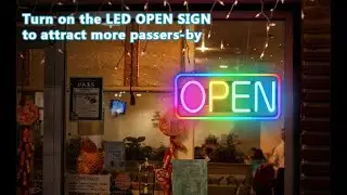 Neon open sign for business #sign #signs #neonsign #neonlights #businesssigns #storefront