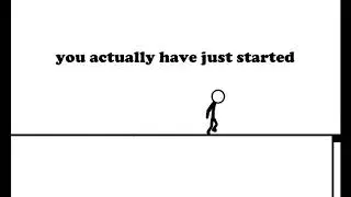 Step to success stick figure animation