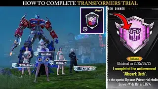 HOW TO COMPLETE TRANSFORMERS TRIAL IN BGMI PUBG FULL TUTORIAL 🔥/PUBG NEW 7 CHICKEN DINNER CHALLENGE