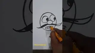 cartoon thief drawing sketch simple