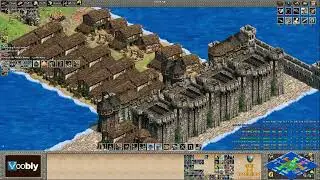 Voobly AOE2 1.6: CBA Hero, 4 vs 4 team game