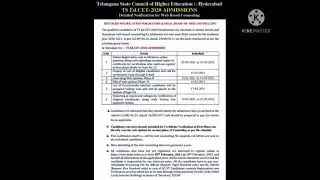 #TS edcet-20 2nd phase admission#