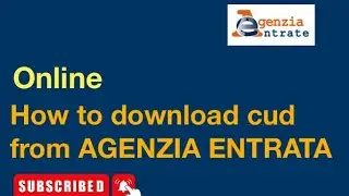 #Italy download cud online from Agenzia entrata
