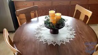Lace Neutral Earth Tones Table Topper from Linens, Art & Things