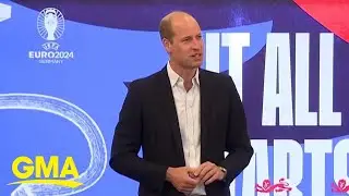 Prince William passes along his son's advice for England national soccer team